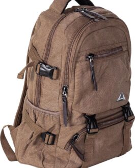 Cango Canvas Multipurpose Daypack Travel large Storage Space Durable and Lightweight Outdoor Backpack with Multiple Compartments and Adjustable leather Straps
