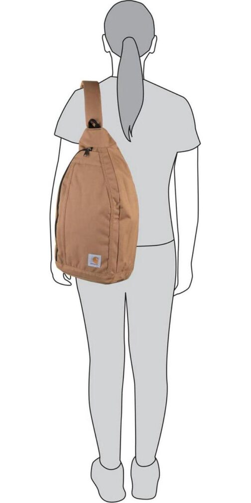 Carhartt Men's Sling Bag Sling Crossbody Backpack with Side Release Buckle and Tablet Sleeve - Image 5