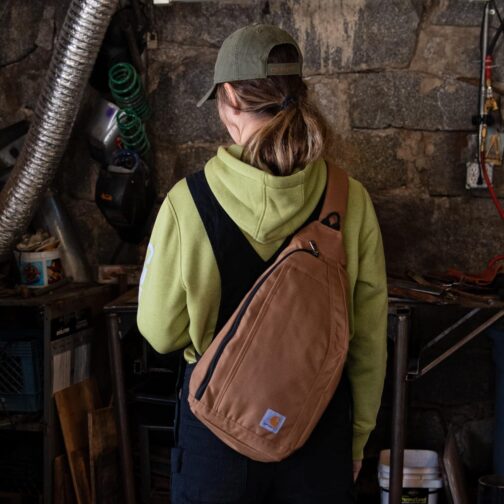 Carhartt Men's Sling Bag Sling Crossbody Backpack with Side Release Buckle and Tablet Sleeve - Image 6