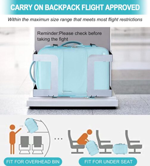 Carry On Backpack, 42L Flight Approved Travel Backpack for Men Women,Airline Approved Gym Backpack Waterproof Business Laptop Daypack Laptop Backpack,Casual Daypack for Business Weekend Hiking - Image 4