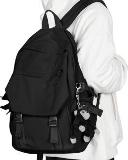 Casual Daypack Large upgraded version College Laptop Backpack for Men Women Water Resistant Lightweight School Bag Travel Rucksack Sports High Middle Bookbag girls Size L(Black)