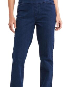 Chic Classic Collection Womens Easy-Fit Elastic-Waist Pant