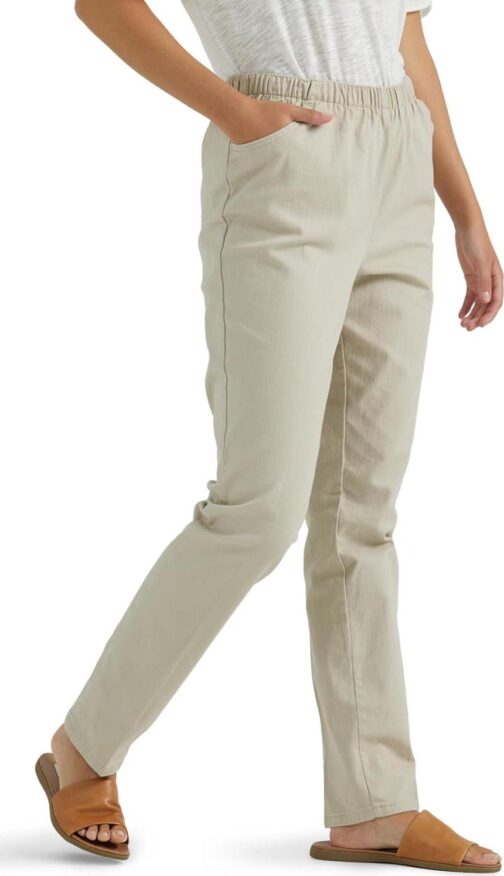 Chic Classic Collection Womens Stretch Elastic Waist Pull-On Legging Pant - Image 2