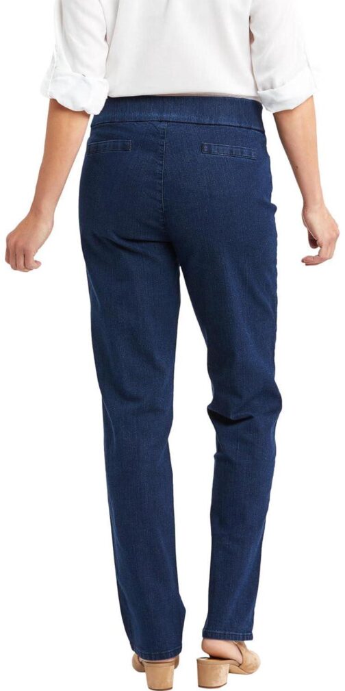 Chic Classic Collection Womens Easy-Fit Elastic-Waist Pant - Image 3