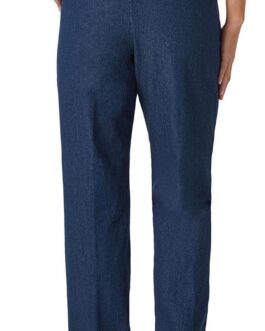 Chic Classic Collection Womens Cotton Pull-On Pant With Elastic Waist