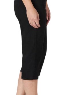 Chic Classic Collection Womens Easy Fit Elastic Waist Pull-On Capri