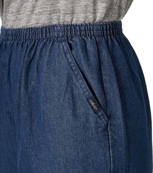 Chic Classic Collection Womens Cotton Pull-On Pant With Elastic Waist - Image 4
