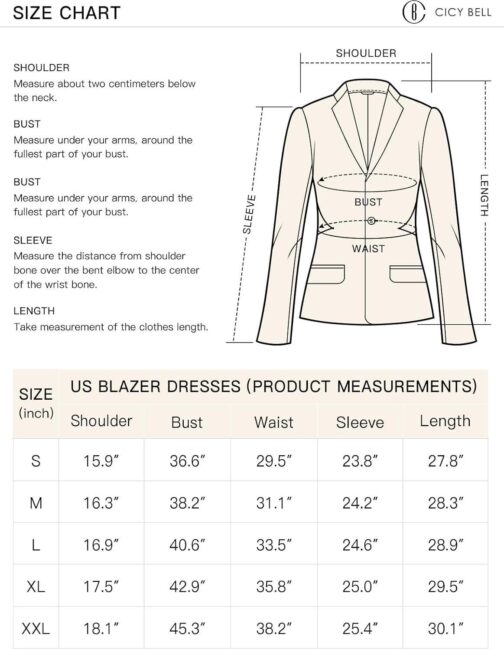 Cicy Bell Women's Fitted Sexy Blazers Casual Open Front Long Sleeve Trendy Tailored Cut Out Blazer Jackets - Image 6
