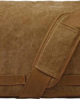 Classic Vintage Messenger Bag – Original Heavyweight Cotton Canvas Shoulder Bag with Upgraded Features
