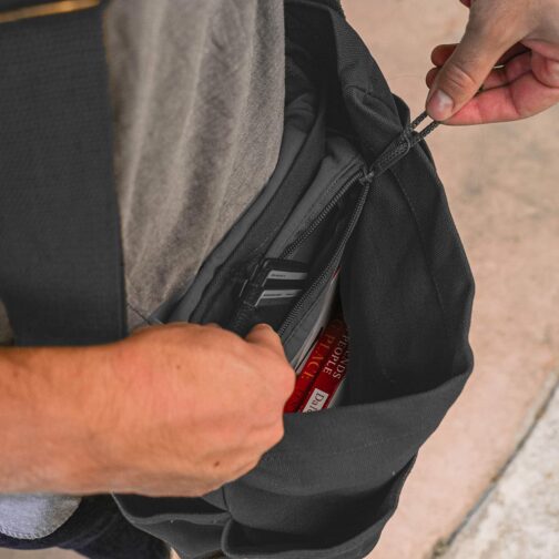 Classic Vintage Messenger Bag - Heavyweight Cotton Canvas Shoulder Bag - Image 5