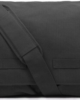 Classic Vintage Messenger Bag – Heavyweight Cotton Canvas Shoulder Bag