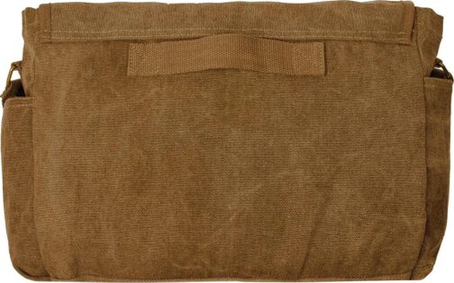Classic Vintage Messenger Bag - Original Heavyweight Cotton Canvas Shoulder Bag with Upgraded Features - Image 3