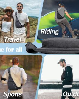 Crossbody Bag Anti-Theft Lightweight Casual Shoulder Backpack Sling Chest Bag Belt Rucksack for Travel Bicycle Sport