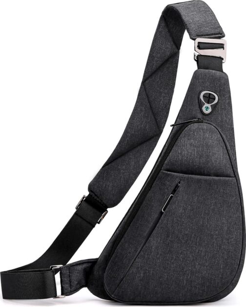 Crossbody Bag Anti-Theft Lightweight Casual Shoulder Backpack Sling Chest Bag Belt Rucksack for Travel Bicycle Sport