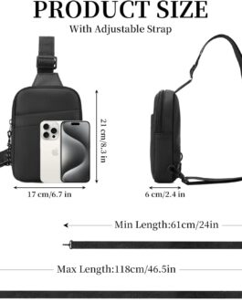 Crossbody Bag for Women Men Small Sling Shoulder Bag Lightweight Waterproof Purses Chest Bag for Travel