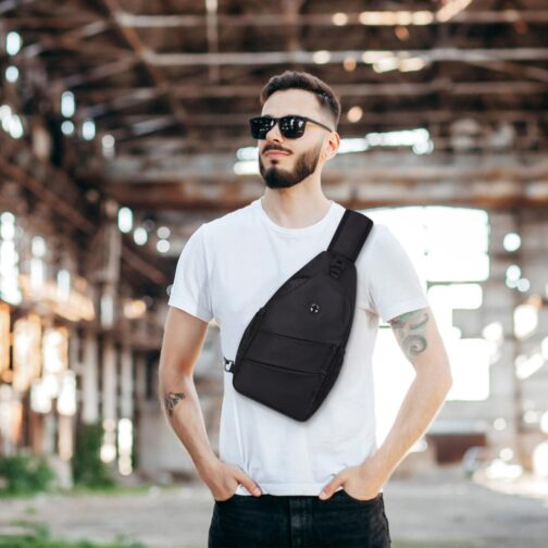 Crossbody Bags for Women Men Trendy Sling Bag Bakpack Casual Chest Bag with Convertible Shoulder Strap - Image 6