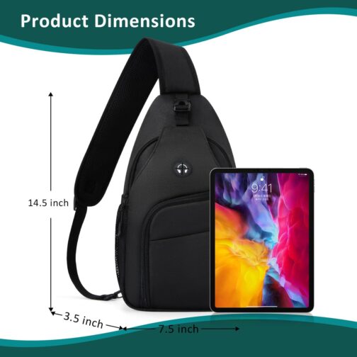 Crossbody Bags for Women Trendy,Sling Bag for Men with Adjustable Shoulder,Travel Essentials Backpack for Traveling - Image 4
