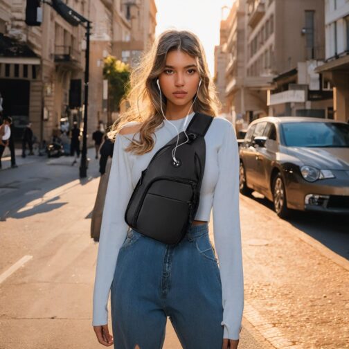 Crossbody Bags for Women Trendy,Sling Bag for Men with Adjustable Shoulder,Travel Essentials Backpack for Traveling - Image 6