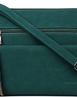 Crossbody Bags for Women, Lightweight Medium Crossbody Purse, Soft Leather Women’s Shoulder Handbags with Tassel