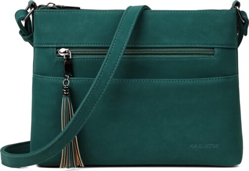 Crossbody Bags for Women, Lightweight Medium Crossbody Purse, Soft Leather Women's Shoulder Handbags with Tassel - Image 7