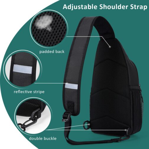 Crossbody Bags for Women Trendy,Sling Bag for Men with Adjustable Shoulder,Travel Essentials Backpack for Traveling - Image 5