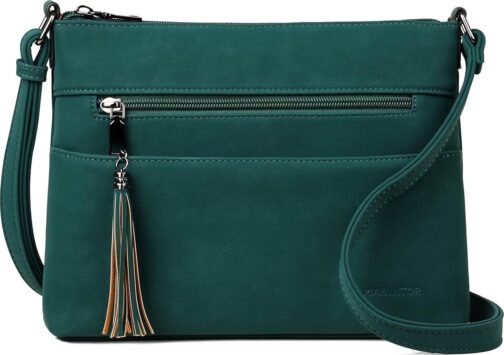 Crossbody Bags for Women, Lightweight Medium Crossbody Purse, Soft Leather Women's Shoulder Handbags with Tassel - Image 8