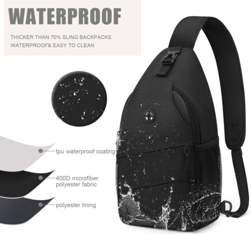 Crossbody Bags for Women Men Trendy Sling Bag Bakpack Casual Chest Bag with Convertible Shoulder Strap - Image 4
