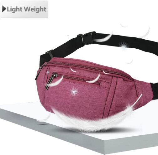 Crossbody Fanny Pack for Women Fashionable,Fashion Waist Bag Purse,Belt Bag for Travel Walking Running Hiking Cycling,Easy Carry Any Phone,Wallet (Purple) - Image 7
