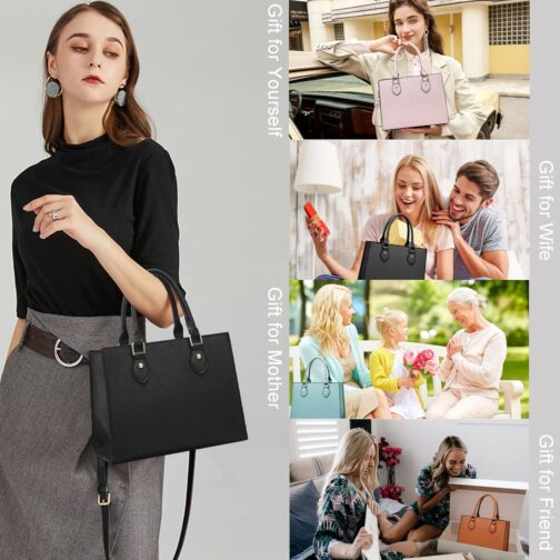 Crossbody Purses and Handbags for Women PU Leather Tote Top Handle Satchel Shoulder Bags - Image 8