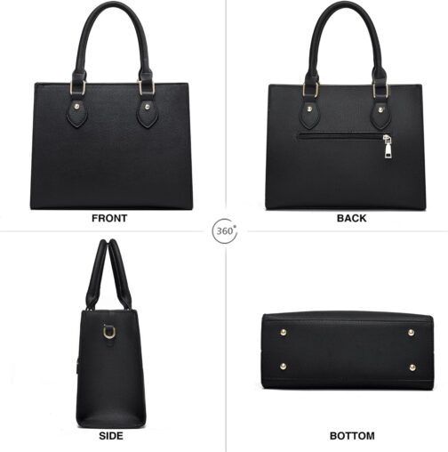 Crossbody Purses and Handbags for Women PU Leather Tote Top Handle Satchel Shoulder Bags - Image 4