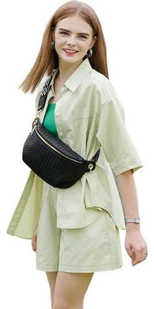 Crossbody Sling Bag Purse for Women - Small Chest Fanny Pack Trendy Travel Faux Leather Cross Body Bags with Adjustable Strap - Image 8