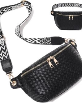 Crossbody Sling Bag Purse for Women – Small Chest Fanny Pack Trendy Travel Faux Leather Cross Body Bags with Adjustable Strap