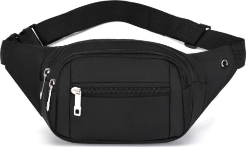 DAITET Crossbody Fanny Pack for Men&Women,Large Waist Bag and Hip Bum Bag with Adjustable Strap for Outdoors Workout Traveling Casual Running Hiking Cycling