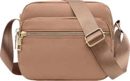 DIHKLCIO Nylon Crossbody Bags for Women Purses and Handbags Women's Casual Messenger Bags Waterproof Black Crossbody Purse