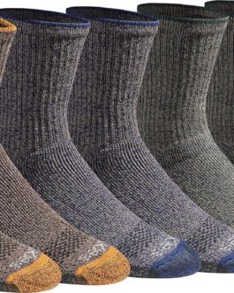 Dickies Men’s Dri-tech Moisture Control Comfort Length Mid-Crew Socks