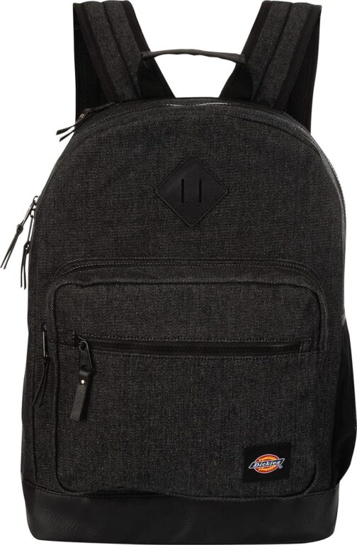 Dickies Signature Backpack for School Classic Logo Water Resistant Casual Daypack for Travel Fits 15.6 Inch Notebook