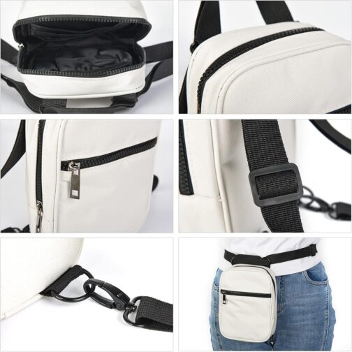 Didida Crossbody Bag Small Trendy Multi Position Fanny Back Pack Chest Bag Daypack Sling Purse for Women Men Traveling - Image 6