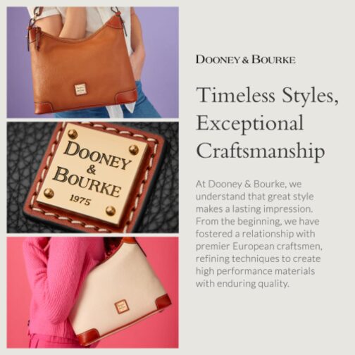 Dooney and Bourke Women's Crossbody in Pebble Grain Leather, Large Handbag with Adjustable Shoulder Strap - Image 6