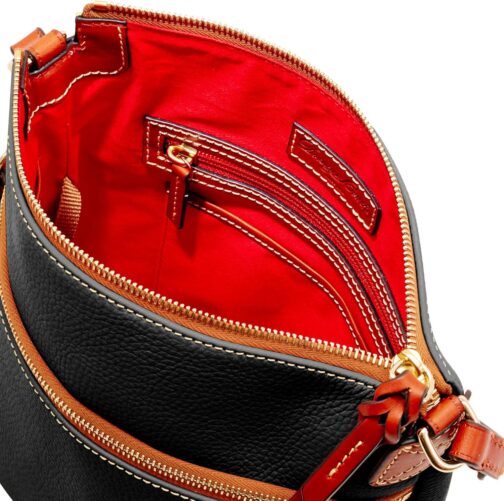 Dooney and Bourke Women's Crossbody in Pebble Grain Leather, Large Handbag with Adjustable Shoulder Strap - Image 3