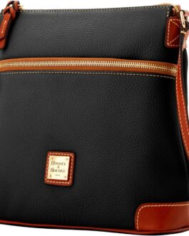 Dooney and Bourke Women’s Crossbody in Pebble Grain Leather, Large Handbag with Adjustable Shoulder Strap