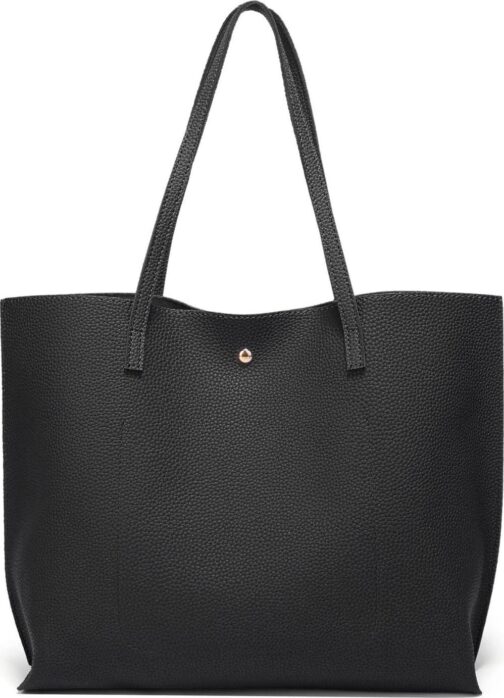 Dreubea Women's Soft Faux Leather Tote Shoulder Bag from, Big Capacity Tassel Handbag - Image 4
