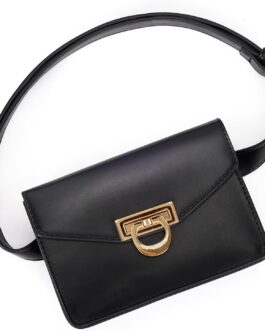 ECOSUSI Fanny Pack for Women PU Leather Belt Bag Waist Bag Fashion Waist Pack Pouch Small Purse for Party, Travel, Hiking