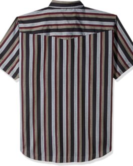 ELY CATTLEMAN Men’s Short Sleeve Stripe Western Shirt
