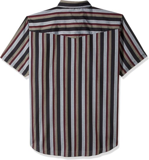 ELY CATTLEMAN Men's Short Sleeve Stripe Western Shirt - Image 2