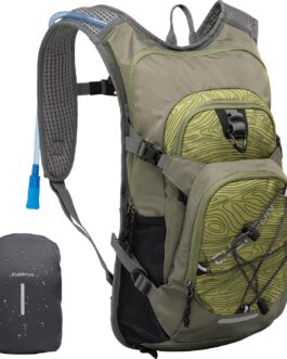 EVERFUN Hydration Backpack 18L with Water Bladder 2L/3L Hiking Water Backpack Women Men Lightweight Insulation Hydration Day Rucksack for Hiking, Cycling, Running, Festival, Camping