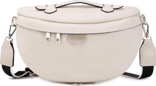 Eslcorri Crossbody Bags for Women - Fashion Sling Purse Shoulder Bag Fanny Pack Leather Causal Chest Bum Bag Cross Body Purse