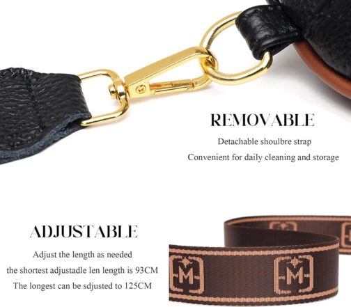 Eslcorri Small Crossbody Sling Bag for Women Trendy - Fashionable Fanny Packs Vegan Leather Chest Belt Bum Bag Anti Theft Crossbody Sling Purse for Women for Travel Sport Camping - Image 4