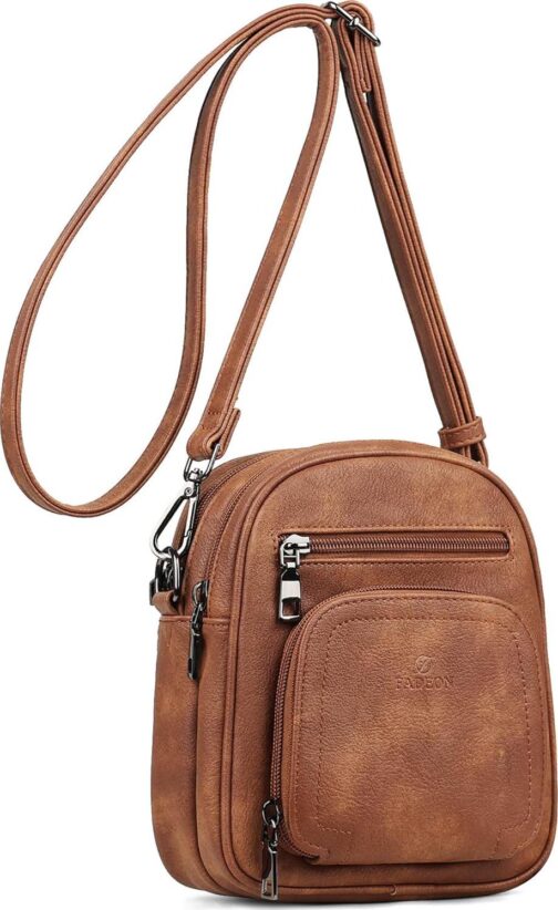 FADEON Mini Crossbody Bags Purses for Women Small Cross Body Purse, Designer Crossbody Purse Shoulder Bag Card Slot