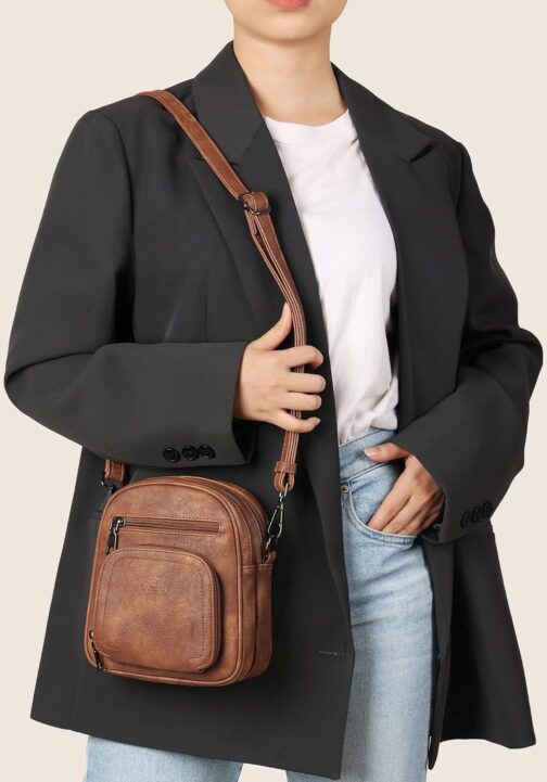 FADEON Mini Crossbody Bags Purses for Women Small Cross Body Purse, Designer Crossbody Purse Shoulder Bag Card Slot - Image 6