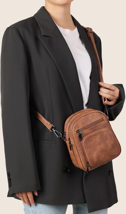 FADEON Mini Crossbody Bags Purses for Women Small Cross Body Purse, Designer Crossbody Purse Shoulder Bag Card Slot - Image 2